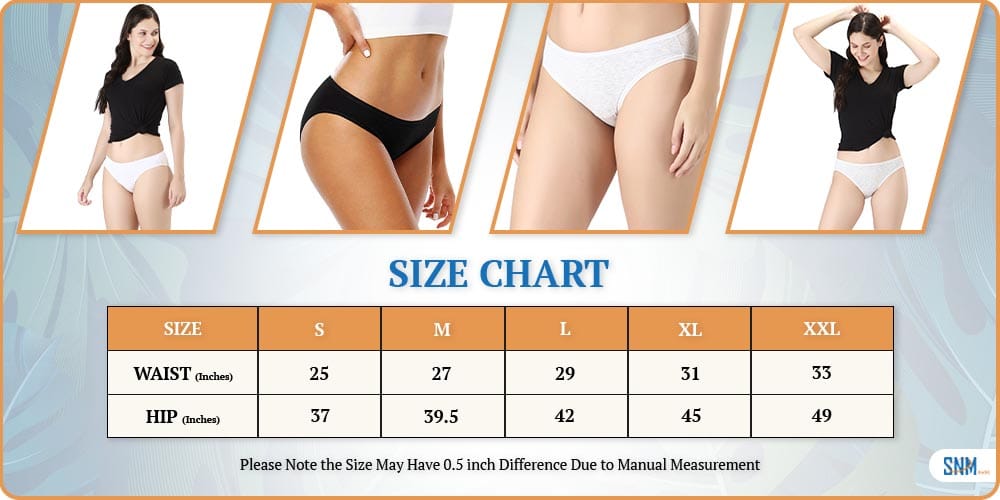 US panty size chart